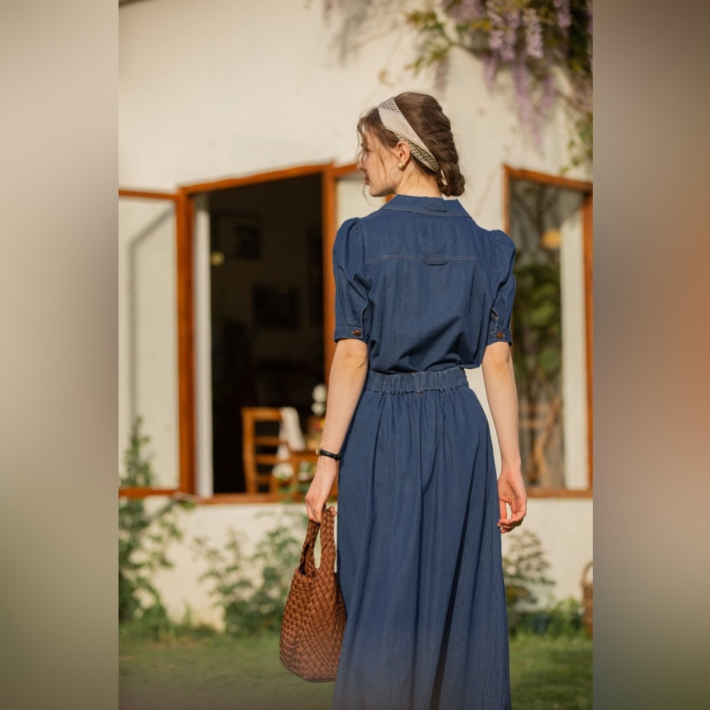 Denim Set Skirt - image 5